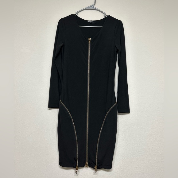 Goodtime Triple Zip Casual Dress Size M Black - Picture 5 of 6